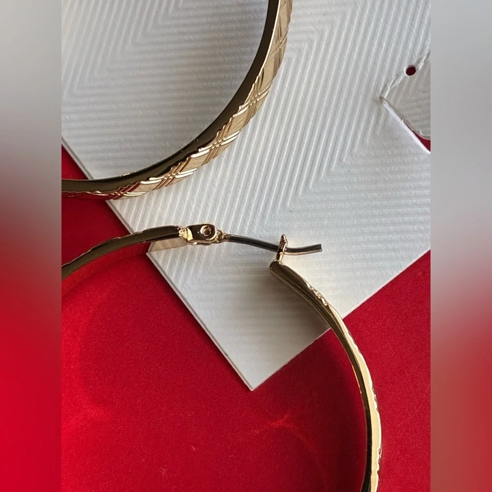 Lauren Ralph Lauren Gold-Tone Hoop Earrings